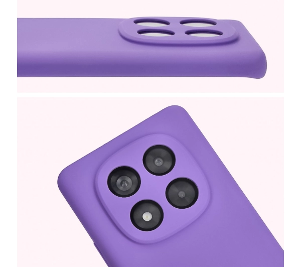 Bizon Silikonowe Soft do Xiaomi Redmi Note 14 Pro 4G fioletowy