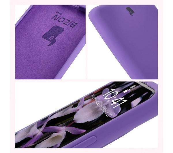 Bizon Silikonowe Soft do Xiaomi Redmi Note 14 Pro 4G fioletowy