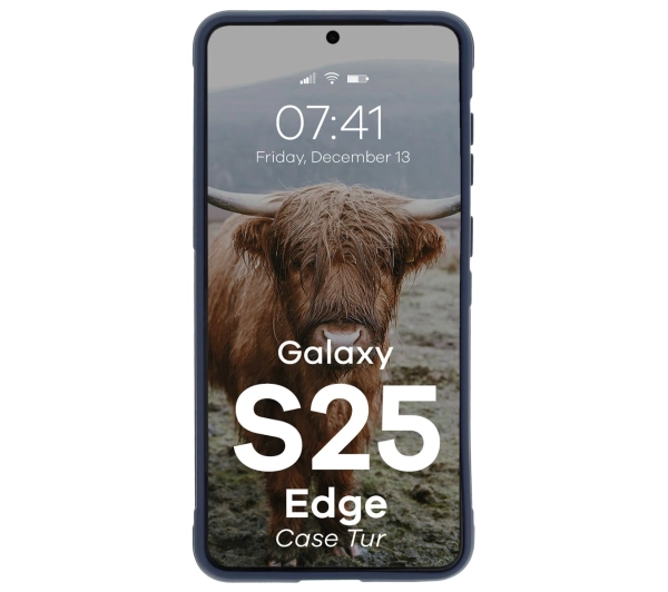 Bizon Tur do Galaxy S25 Edge Granatowy