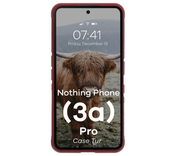 Bizon Tur do Nothing Phone 3a Pro Burgundowy