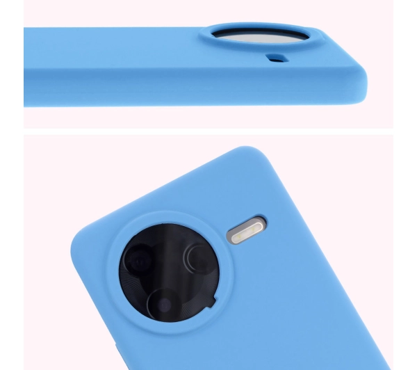 Bizon Silikonowe Soft do Xiaomi Poco F7 Pro Niebieski