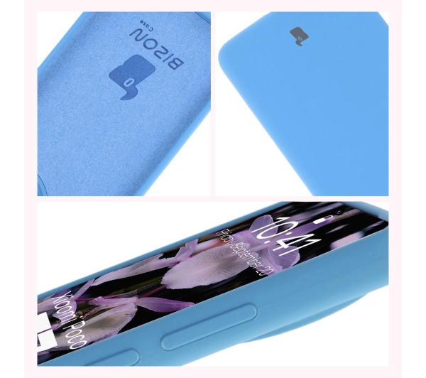 Bizon Silikonowe Soft do Xiaomi Poco F7 Pro Niebieski
