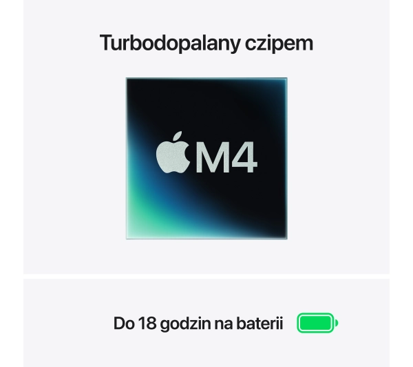 Apple MacBook Air 2025 15,3" M4 24GB RAM 512GB Dysk macOS Srebrny 70W Funkcje AI - Kup na Raty - RRSO 0%