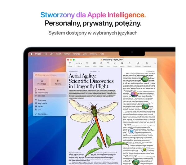 Apple MacBook Air 2025 13,6" M4 16GB RAM 256GB Dysk macOS Błękitny 70W Funkcje AI - Kup na Raty - RRSO 0%