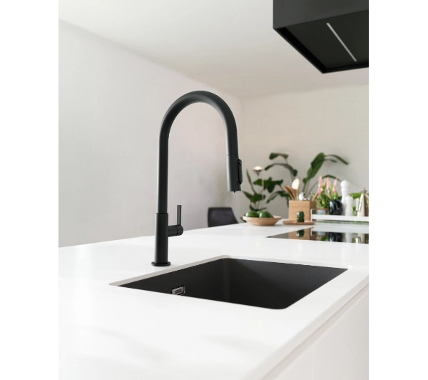 Franke Maris Slim Clear Water Pull-out J Czarny Mosiądz - TRZECI -55%, ALBO 5-TY ZA 1ZŁ - Kup na Raty - RRSO 0%