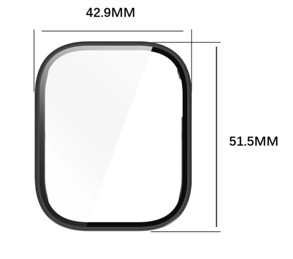 Bizon ze szkłem do Xiaomi Redmi Watch 5 Active czarny
