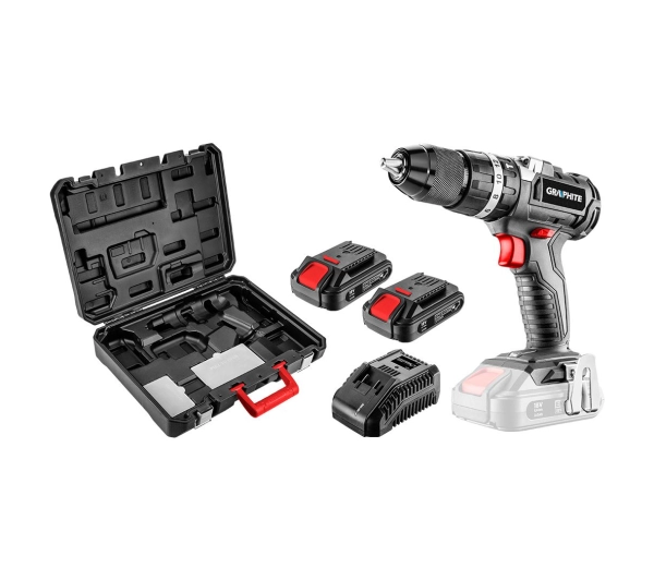 Wiertarko-wkrętarka Graphite 58G020-SET2 18 V 2 x akumulator 2 Ah