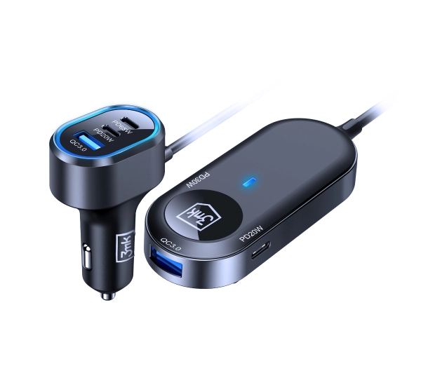 3mk Double Car Charger PD 135W