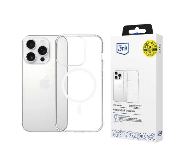 3mk Armor MagCase do iPhone 15 Pro Max Przezroczysty