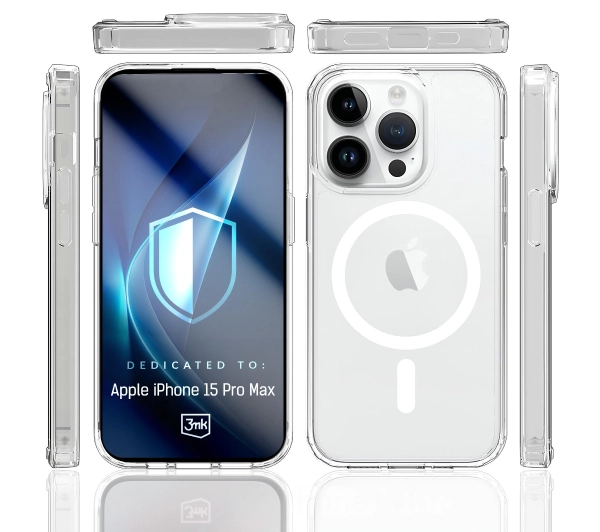 3mk Armor MagCase do iPhone 15 Pro Max Przezroczysty