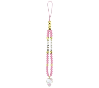 Hello Kitty Pearls and Beads Kitty Charm Różowy