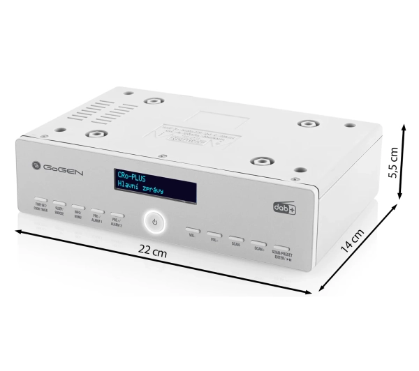 GoGEN DAB 600 Radio FM DAB+ Bluetooth Biały