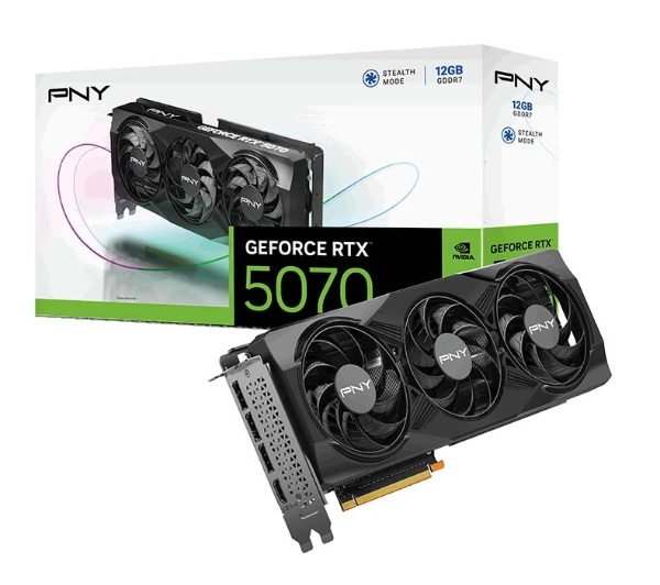 PNY GeForce RTX 5070 Triple Fan 12GB GDDR7 192bit DLSS 4