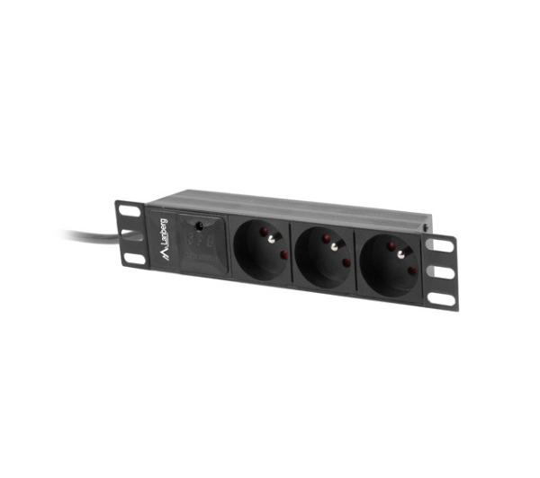 Lanberg RACK PDU 1U 16A 3x230V 2m Czarny