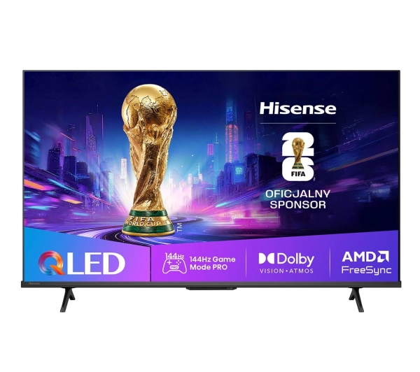 Hisense 50E7Q PRO 50" QLED 4K 144Hz Smart TV Funkcje AI Dolby Vision Dolby Atmos HDMI 2.1