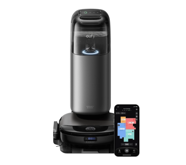 Roboty sprzątające - Eufy Omni S1 Pro Funkcja mopowania Stacja oczyszczająca Tworzenie mapy pomieszczenia 57dB Czarny