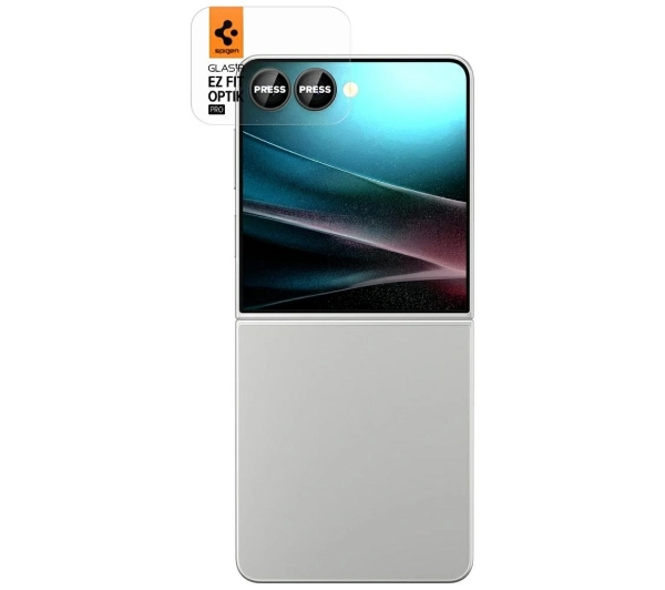Spigen Optik Pro HD Glas.TR EZ FIT 2szt do Galaxy Z Flip7 Czarny