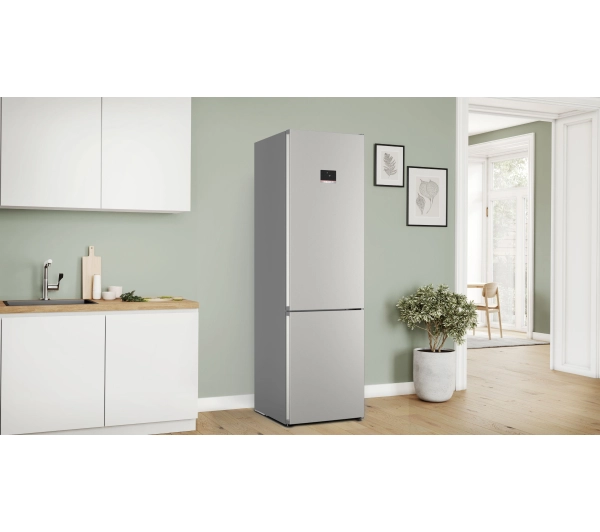 Bosch Serie 6 KGN394ICF Pełny No Frost 203cm Szuflada z kontrolą wilgotności Stal szczotkowana - Kup na Raty - RRSO 0%