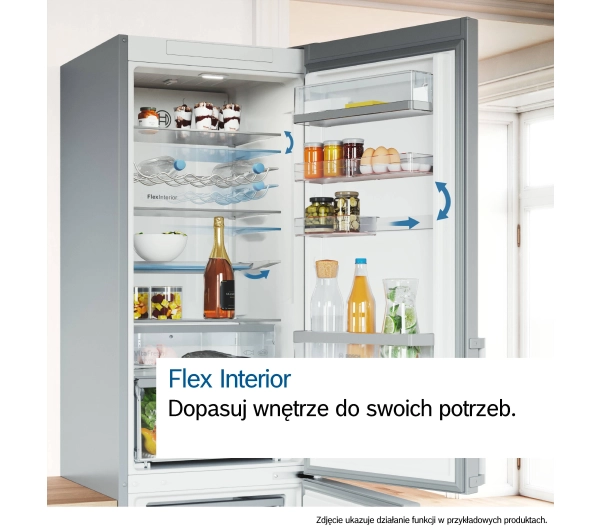 Bosch Serie 6 KGN394ICF Pełny No Frost 203cm Szuflada z kontrolą wilgotności Stal szczotkowana - Kup na Raty - RRSO 0%