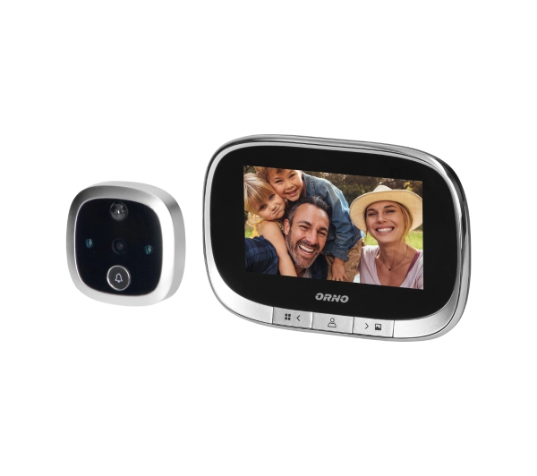 Wizjer elektroniczny ORNO OR-WIZ-1108 Srebrno-Czarny