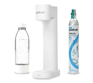 Dafi PushAir Biało Srebrny + Nabój z gazem CO2