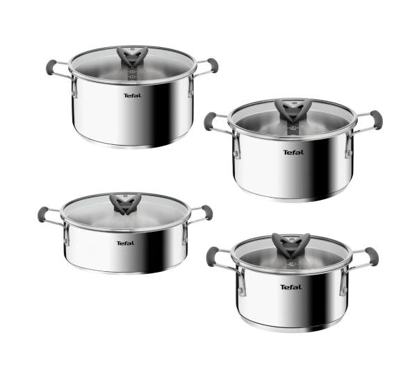 Garnki - Tefal Opti Space G7378S55 Indukcja Stal nierdzewna 8 elementów