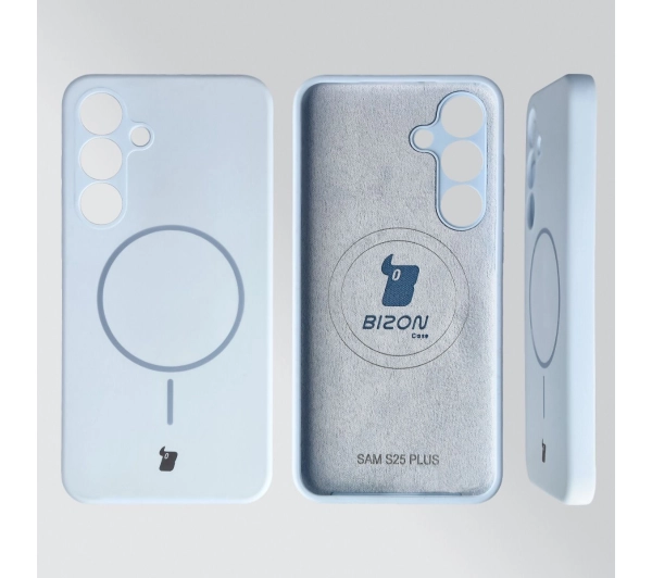 Bizon Soft z MagSafe do Samsung Galaxy S25 Plus Jasnoniebieski
