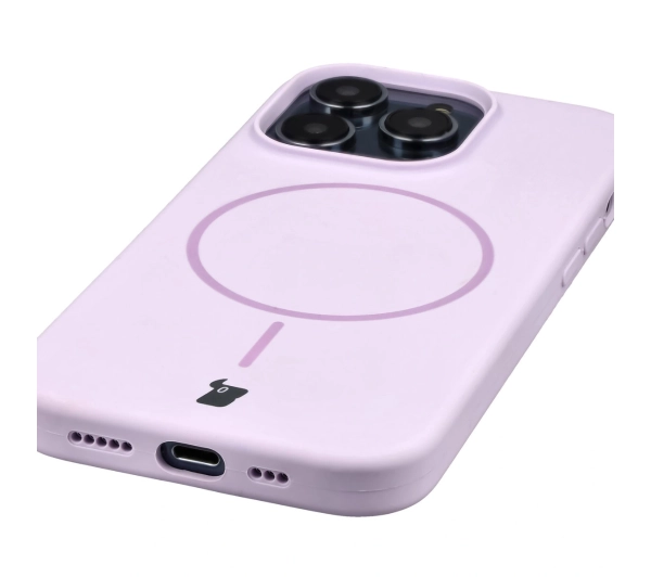 Bizon Soft z MagSafe do Apple iPhone 14 Pro Fioletowy