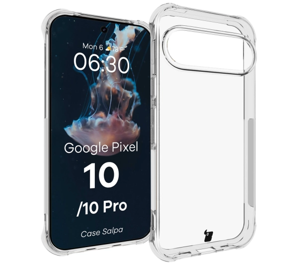 Bizon Elastyczne Salpa do Google Pixel 10/10 Pro Przezroczysty