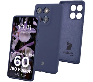 Bizon Soft do Motorola Edge 60 Fusion / Motorola Edge 60 Granatowy