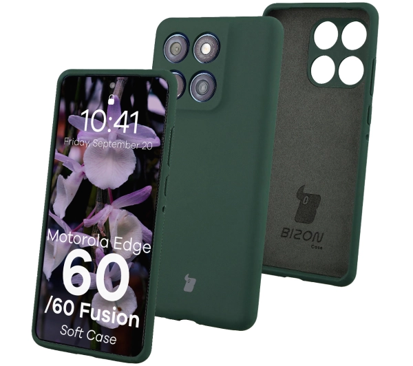 Bizon Soft do Motorola Edge 60 Fusion / Motorola Edge 60 Ciemnozielony