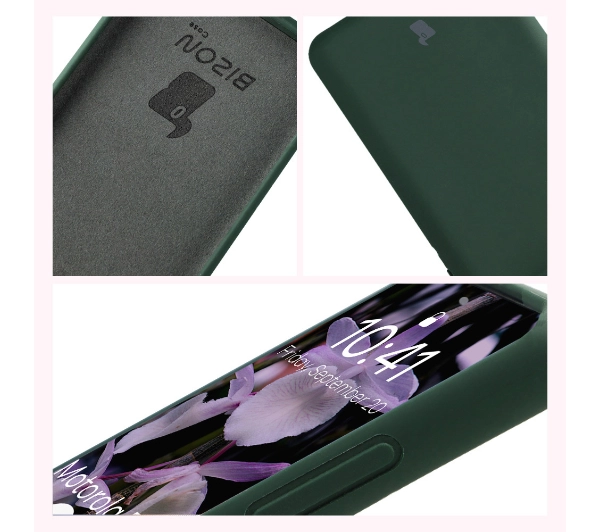 Bizon Soft do Motorola Edge 60 Fusion / Motorola Edge 60 Ciemnozielony
