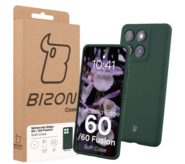 Bizon Soft do Motorola Edge 60 Fusion / Motorola Edge 60 Ciemnozielony