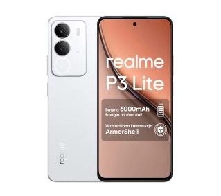 realme P3 Lite 8/256GB Funkcje AI 6,67" 120Hz 50Mpix Biały - Kup na Raty - RRSO 0%