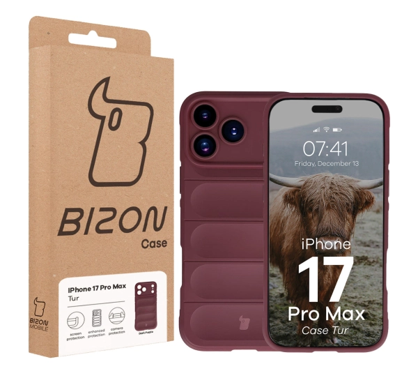 Bizon Tur do Apple iPhone 17 Pro Max Ciemnofioletowy