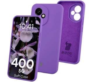 Bizon Soft do Honor 400 5G fioletowy