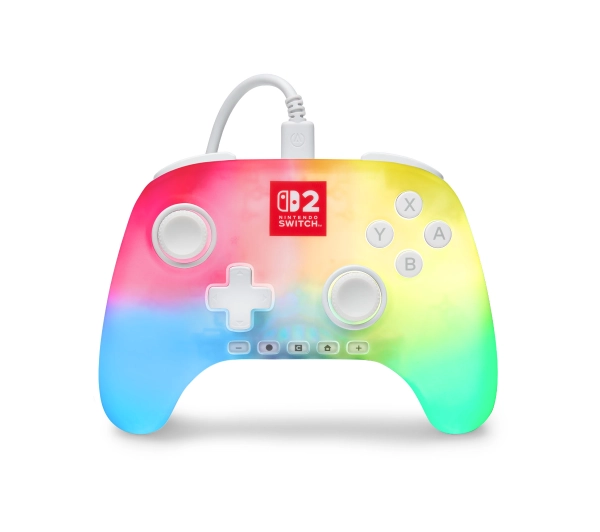 PowerA Advantage Wired Controller Lumectra White do Nintendo Switch 2 Przewodowy