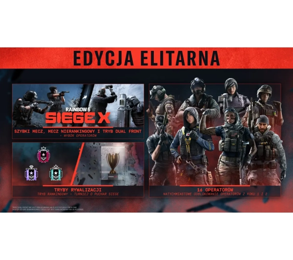 Tom Clancy's Rainbow Six Siege X Elite Edition Gra na Xbox Series X / Xbox One