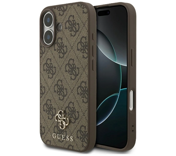 Guess 4G Small Classic Logo MagSafe do iPhone 17 brązowy