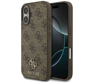 Guess 4G Small Classic Logo MagSafe do iPhone 17 brązowy