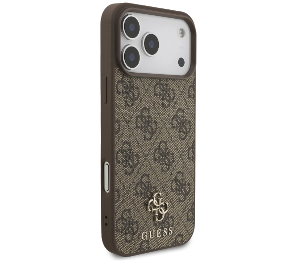 Guess 4G Small Classic Logo MagSafe do iPhone 17 Pro Max brązowy