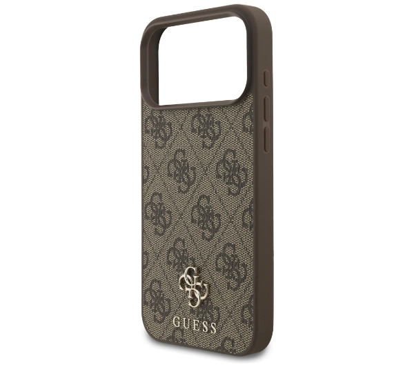 Guess 4G Small Classic Logo MagSafe do iPhone 17 Pro Max brązowy