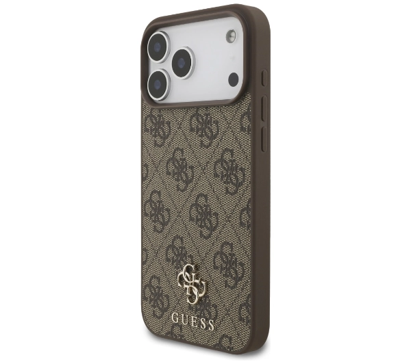 Guess 4G Small Classic Logo MagSafe do iPhone 17 Pro Max brązowy