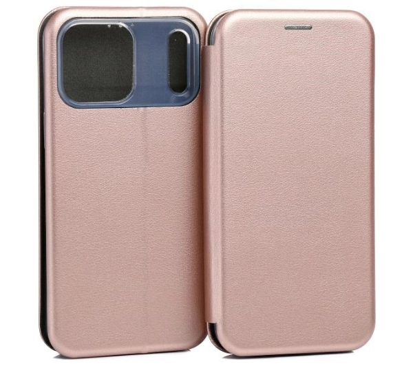 Etui BELINE Book Magnetic do Apple iPhone 17 Pro Różowo-złoty