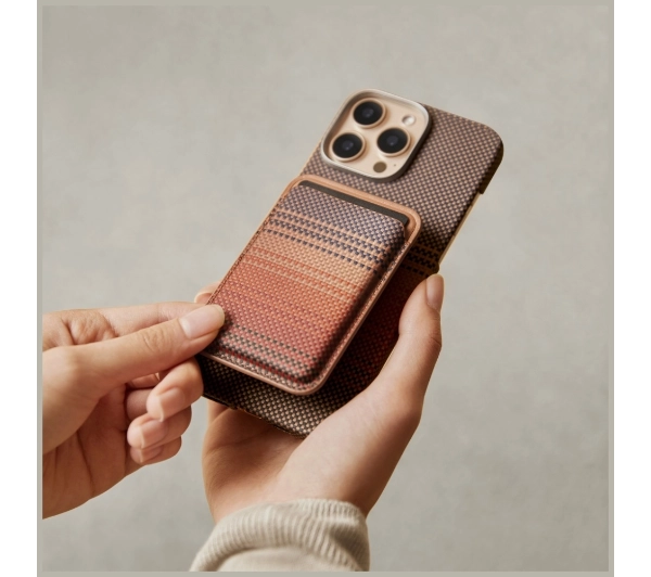Pitaka Woven Wallet MagSafe Sunset