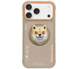 Nimmy Glasses Cool Dog MagSafe do iPhone 17 Beżowy