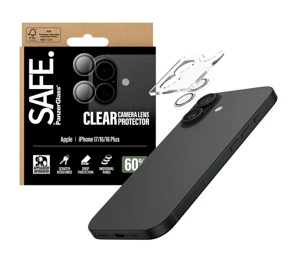 PanzerGlass Camera Lens Protector do iPhone 17 / 16 / 16 Plus