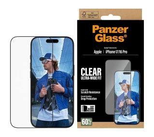 PanzerGlass Ultra-Wide Fit EasyAligner do iPhone 17 / 16 Pro
