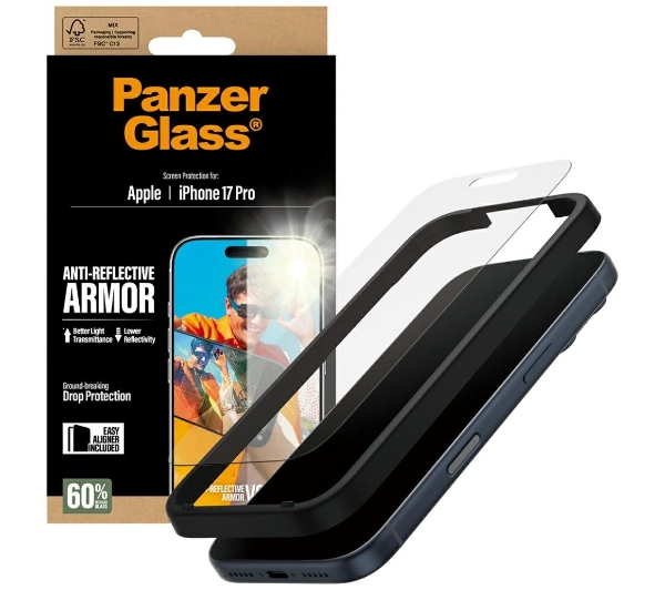 PanzerGlass Armor Anti-Reflective EasyAligner do iPhone 17 Pro