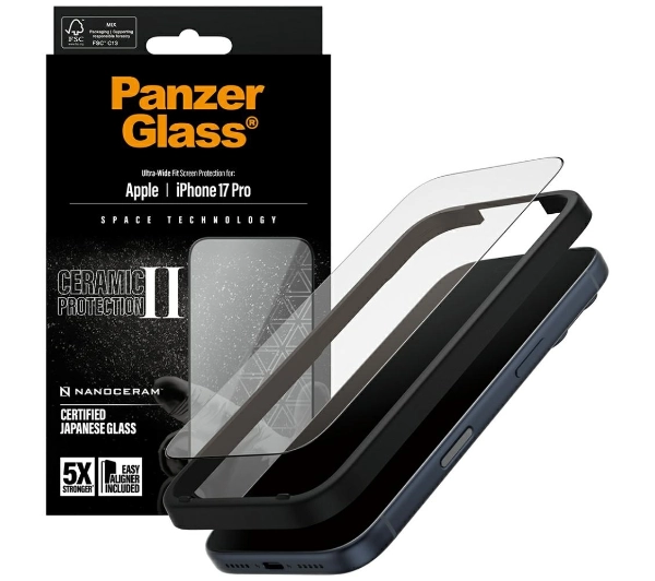PanzerGlass Ceramic II Ultra-Wide Fit do iPhone 17 Pro